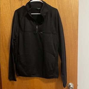 George Black Zip Up Sweater for Men